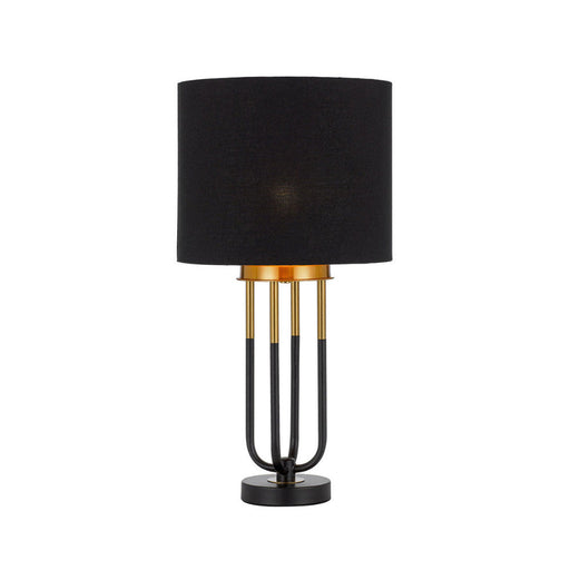 Buy Table Lamps Australia Negas 1 Light Table Lamp Antique Gold & Black - NEGAS TL-BKAG