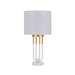 Buy Table Lamps Australia Negas 1 Light Table Lamp Antique Gold & White - NEGAS TL-WHAG