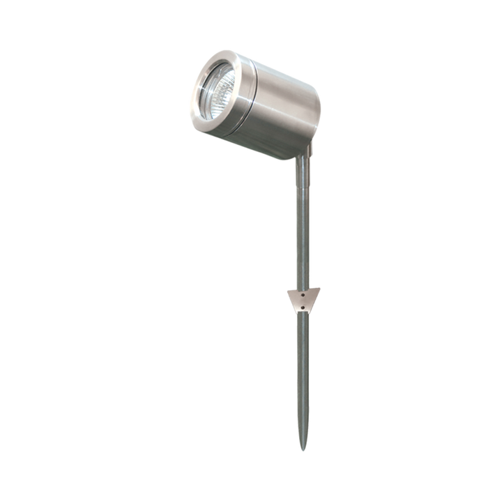 Buy Spike Lights Australia New Port Spike Light 12V Anodised Silver Aluminium 3CCT - SL7261TC/AS