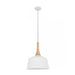 Buy Pendant Lights Australia NORDIC Angled Dome Pendant Light Small White - NORDIC1
