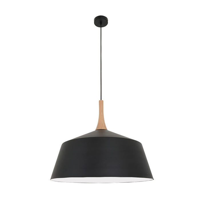 Buy Pendant Lights Australia NORDIC Angled Dome Pendant Light Large Black - NORDIC6