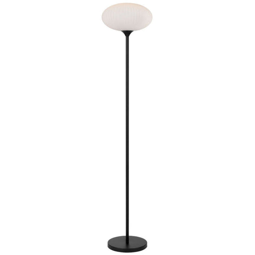 Buy Floor Lamps Australia Nori 1 Light Floor Lamp Black & Opal Matt - NORI FL-BKOM