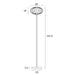 Buy Floor Lamps Australia Nori 1 Light Floor Lamp Black & Opal Matt - NORI FL-BKOM