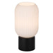 Buy Table Lamps Australia Nori 1 Light Table Lamp Matt Black & Opal Matt  - NORI TL-BKOM