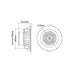 Buy Recessed Downlights Australia NOVACOB01 LED Dimmable Tri-CCT Recessed Downlight 10W With Magnetic Changeable Faceplate - NOVACOB01