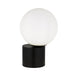 Buy Table Lamps Australia Novio 1 Light Table Lamp Black & Opal Matt - NOVIO TL-BKOP