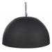 Buy Pendant Lights Australia Noir Large 3 Light Iron Dome Pendant Black With Gold Interior - ZAF11045GD