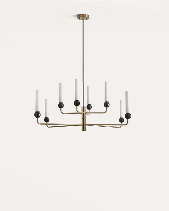 Delie 8 Light Pendant Light 5W 3000k Gold & Black Marble - ARO.C1224/8/ORO