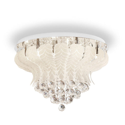 Buy Flush Mount Lights Australia Odessa 60 10 Light Flush Mount Chrome - ODESSA CTC60-WH