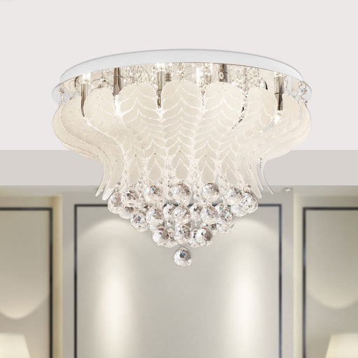 Buy Flush Mount Lights Australia Odessa 60 10 Light Flush Mount Chrome - ODESSA CTC60-WH