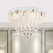 Buy Flush Mount Lights Australia Odessa 60 10 Light Flush Mount Chrome - ODESSA CTC60-WH