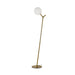 Buy Floor Lamps Australia Ohh 1 Light Floor Lamp Antique Gold & Opal Matt - OHH FL-AGOM