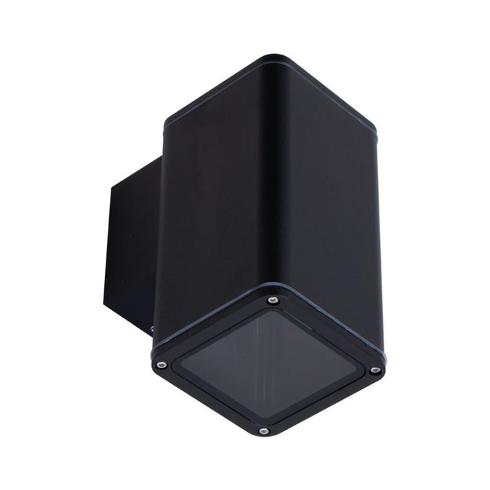 Buy Exterior Wall Lights Australia Piper Square Exterior Wall Light Black Aluminium 3000K - 49261