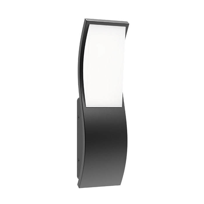 Buy Exterior Wall Lights Australia OLA Exterior LED Wavy Rectangular Wall Light Dark Grey 7W 3000K IP65 - OLA01
