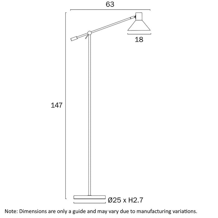 Olav Floor Lamp Orange / Satin - OLAV FL-OG
