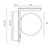 Buy Wall Sconce Australia Olio 1 Light Wall Light Black & Opal Matt - OLIO WB1-BKOP