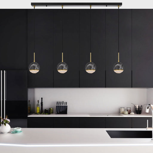 Buy Island Pendant Lights Australia Oneta Pendant 4 Lights Black Iron - ONETA PE04-BKCL