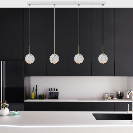 Buy Island Pendant Lights Australia Oneta Pendant 4 Lights White Iron - ONETA PE04-WHCL