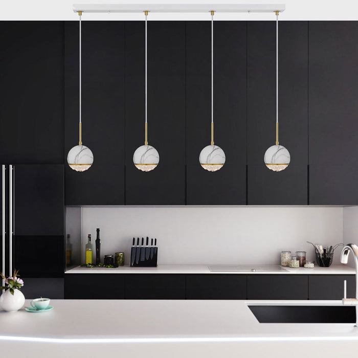 Buy Island Pendant Lights Australia Oneta Pendant 4 Lights White Iron - ONETA PE04-WHCL