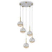 Buy Cluster Pendants Australia Oneta 5 Lights Pendant Lights White Iron - ONETA PE05-WHCL