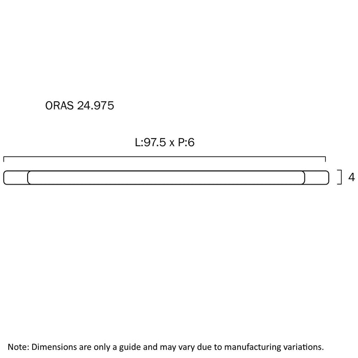 Buy Bathroom Vanity Lights Australia Oras LED Wall Light 24W 975mm IP44 Tri-Colour Chrome & Opal - ORAS 24.975-CH3C