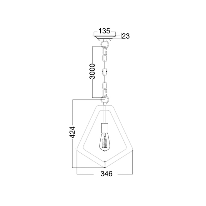 Buy Pendant Lights Australia ORBITA 1 Light Pendant Polished Nickel - ORBITA3