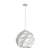 Buy Pendant Lights Australia Interior Large Dome Carved 1 Light Pendant White - ORIGAMI4