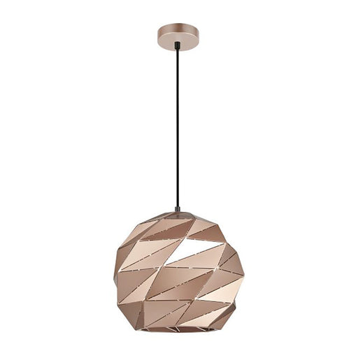 Buy Pendant Lights Australia Interior Large Dome Carved 1 Light Pendant Rose Gold - ORIGAMI5