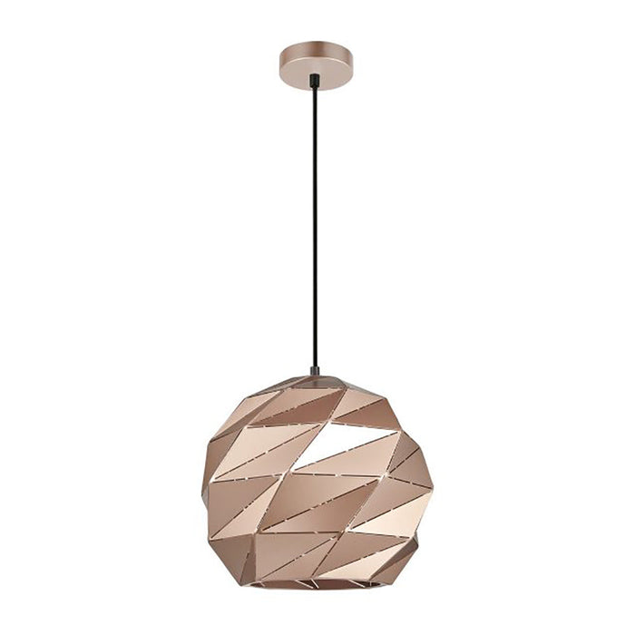 Buy Pendant Lights Australia Interior Large Dome Carved 1 Light Pendant Rose Gold - ORIGAMI5