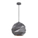 Buy Pendant Lights Australia Interior Large Dome Carved 1 Light Pendant Matt Grey - ORIGAMI6