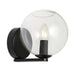 Buy Wall Sconce Australia Orpheus Wall Sconce Light Black Metal - ORPH1WBLK