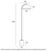 Buy Floor Lamps Australia ORTEZ Floor Lamp Light Gold Iron / White Marble - ORTEZ FL-WHAG