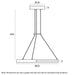 Buy LED Pendants Australia OSTROM LED Pendant W500mm Gold 3000K - OSTROM PE50-CG