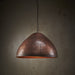 Buy Pendant Lights Australia P51 Large 1 Light Iron Riveted Dome Pendant Antique Copper - ZAF11044CP