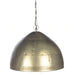 Buy Pendant Lights Australia P51 Small 1 Light Iron Riveted Dome Pendant Antique Brass - ZAF10310
