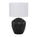 Buy Table Lamps Australia Diaz Table Lamp Light Black Ceramic / White Fabric - DIAZ TL-BKWH