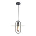 Buy Pendant Lights Australia PAPILLON Interior 1 Light Black Pendant With Clear Coolie Glass - PAPILLON1