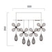 Buy Flush Mount Lights Australia Paradis 3 Light 320mm Stainless Steel Flush Mount Chrome & Clear - PARADIS CTC32-CH