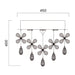 Buy Flush Mount Lights Australia Paradis 7 Light 450mm Stainless Steel Flush Mount Chrome & Clear - PARADIS CTC45-CH