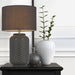 Buy Table Lamps Australia PASCAL Table Lamp Grey Ceramic - PASCAL TL-GY