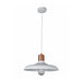 Buy Pendant Lights Australia PASTEL Dome Shape 1 Light Pendant White With Copper Lampholder Cover - PASTEL08
