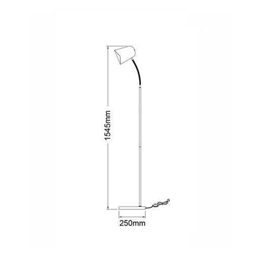 Buy Floor Lamps Australia PASTEL Interior Powder Coated Iron Floor Lamp Pink - PASTEL24FL