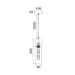 Buy Mini Pendants Australia PASTILLE Round Top Cylinder 1 Light Pendant In Satin Chrome With Smoke Glass - PASTILLE1