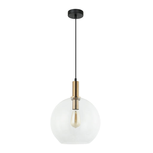 Buy Pendant Lights Australia Interior Clear Wine Glass Shape With Bronze Highlight 1 Light Pendant - PATERA1