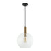 Buy Pendant Lights Australia Interior Clear Wine Glass Shape With Bronze Highlight 1 Light Pendant - PATERA1