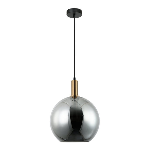 Buy Pendant Lights Australia Interior Black Smoke Wine Glass Shape With Bronze Highlight 1 Light Pendant - PATERA2