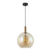 Buy Pendant Lights Australia Interior Amber Wine Glass Shape With Bronze Highlight 1 Light Pendant - PATERA3