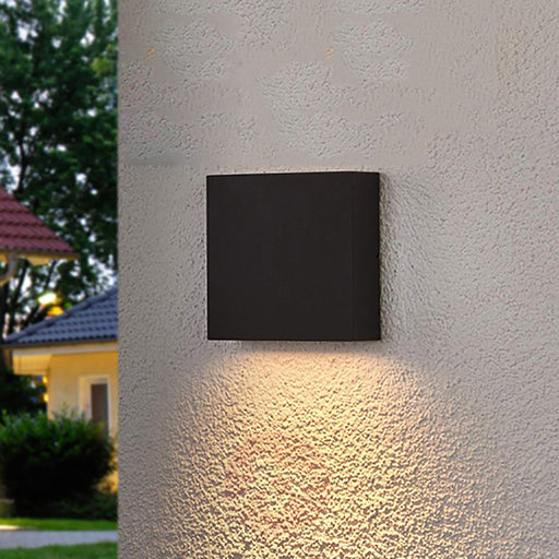 Buy Exterior Wall Lights Australia PDL 12V LED Exterior Surface Mounted Square Pillar Wall Light 3W 3000K Black IP65 - PDL1SQBL
