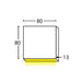 Buy Exterior Wall Lights Australia PDL 12V LED Exterior Surface Mounted Square Pillar Wall Light 3W 3000K Black IP65 - PDL1SQBL