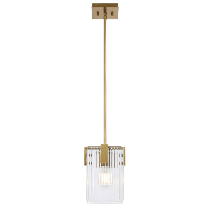 Pelion 1 Light Pendant Antique Gold - PELION PE1-AG